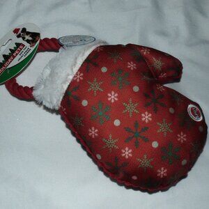 SPOT HOLIDAY PETS Dog Toy w/ squeaker Mitten